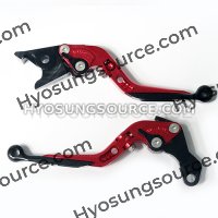 Adjustable Folding Brake & Clutch Levers Red GT250R GT650R GD250