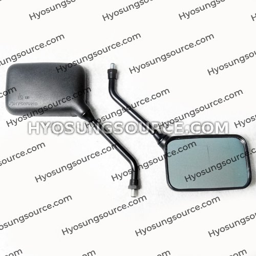 Genuine Side Rearview Mirrors Hyosung GT125 - GT650 Naked Models - Click Image to Close