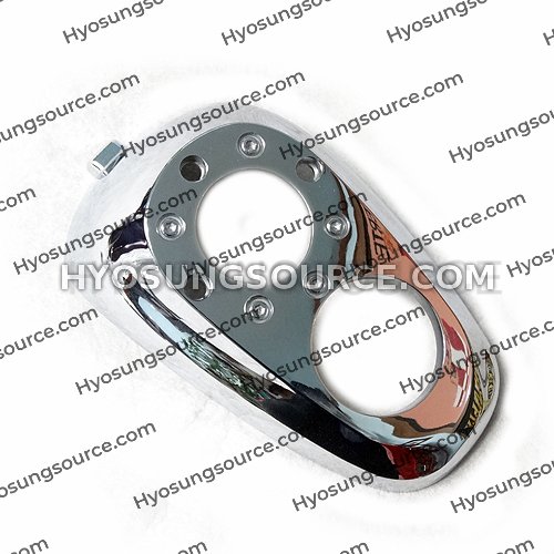 Genuine Fuel Gas Tank Chrome Meter Cover Daelim VL 125 - Click Image to Close