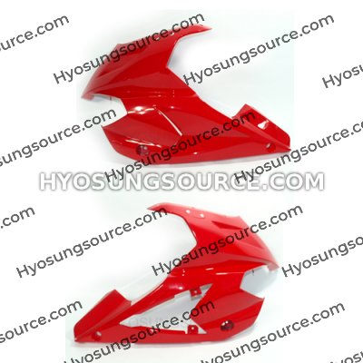 Red Left & Right Upper Cowling Fairings Hyosung GT250R GT650R