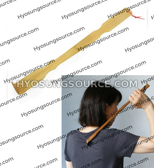Wooden Bamboo Back Scratcher Itch - Click Image to Close