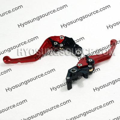 XRT Billet Aluminum Lever Kit (Red) Hyosung GT250R GT650R 06-17