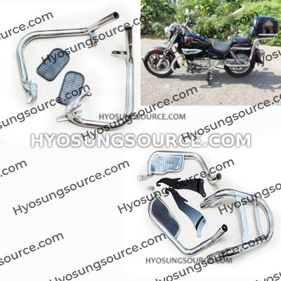 Aftermarket Engine Guard With Luggage Frame GV125 GV250