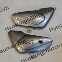 Genuine Left & Right Side Cover Set Silver Hyosung GV250 Aquila