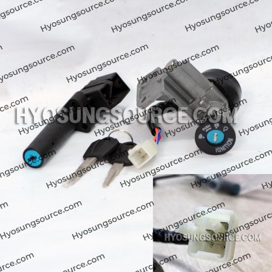 Aftermarket Ignition Key Switch Lock Set Hyosung SD50 - Click Image to Close