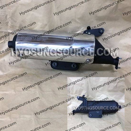 Genuine Exhaust Muffler Can Carby Daelim SL125 SQ125 S2 125 - Click Image to Close