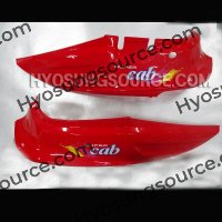 Genuine Left & Right Body Side Cover Red Hyosung SB50